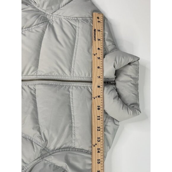 Woolrich Women’s Small Duck Down Puffer Jacket Full Zip Light Gray Frost - Picture 15 of 16